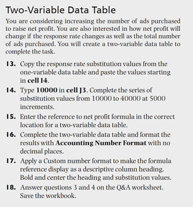 Two-Variable Data Table You are considering | Chegg.com