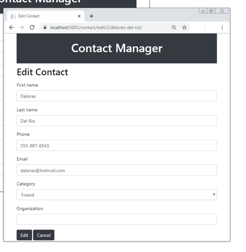 Solved Exercise-2 Build the Contact Manager app For this | Chegg.com