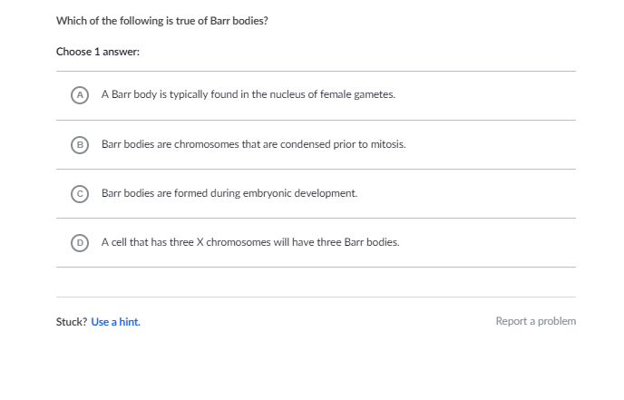A Barr Body Is Typically Found in the Nucleus of