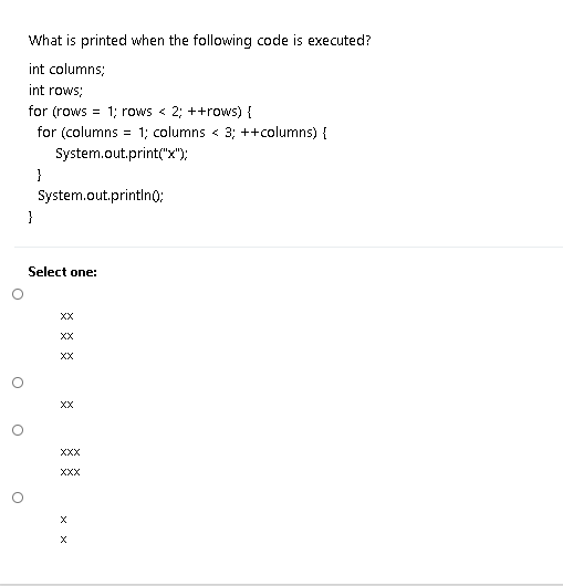Solved What is printed when the following code is executed? | Chegg.com