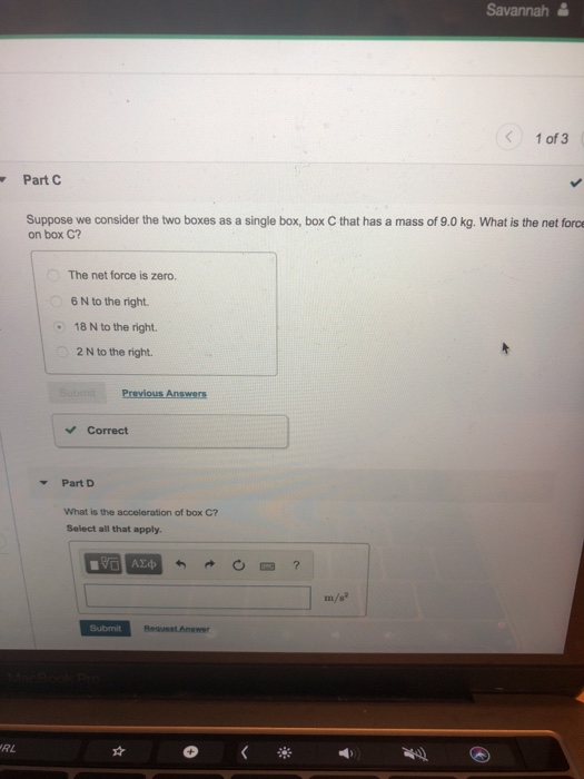 Solved Savannah 1 of 3 Part C Suppose we consider the two