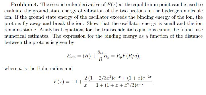 Solved Problem 4. The second order derivative of F(z) at the | Chegg.com