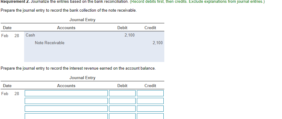 Solved Requirement 1. Prepare The Bank Reconciliation Of | Chegg.com