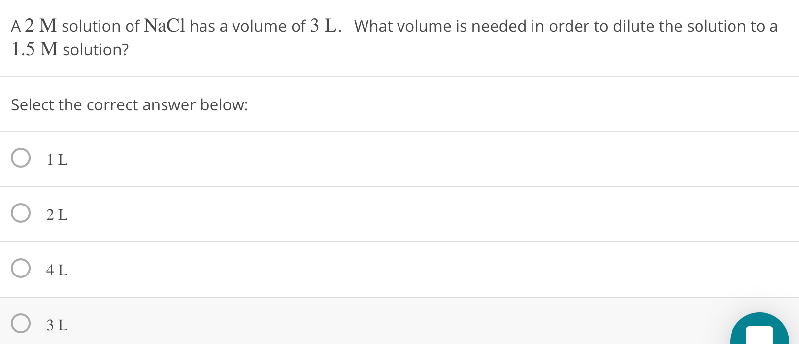 solved-a-2-m-solution-of-nacl-has-a-volume-of-3-l-what-chegg