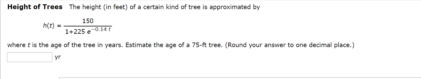 Solved Height of Trees The height (in feet) of a certain | Chegg.com