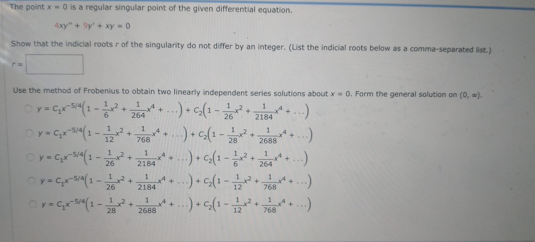 solved-the-point-x-0-is-a-regular-singular-point-of-the-chegg