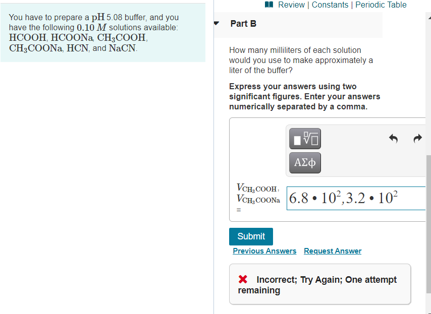 Solved A Review Constants Periodic Table Part B You Have To | Chegg.com