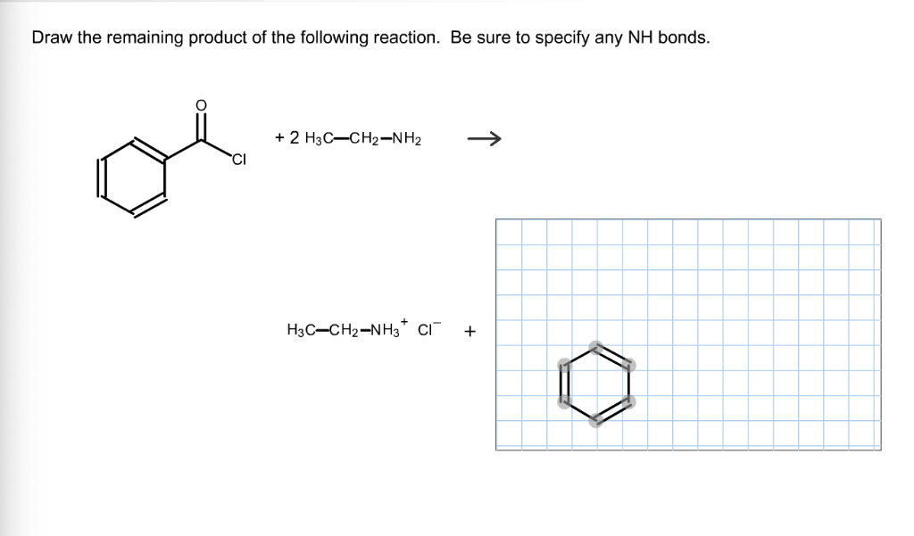 Solved Draw the remaining product of the following reaction.