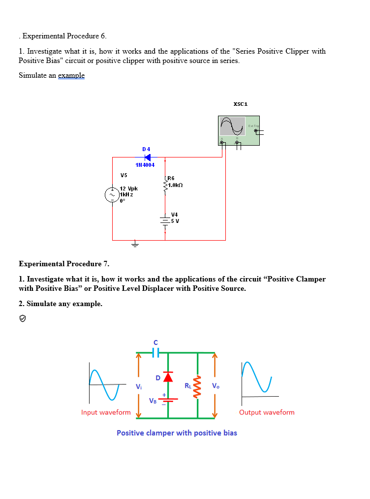 Solved Experimental Procedure 6. 1. Investigate what it is, | Chegg.com