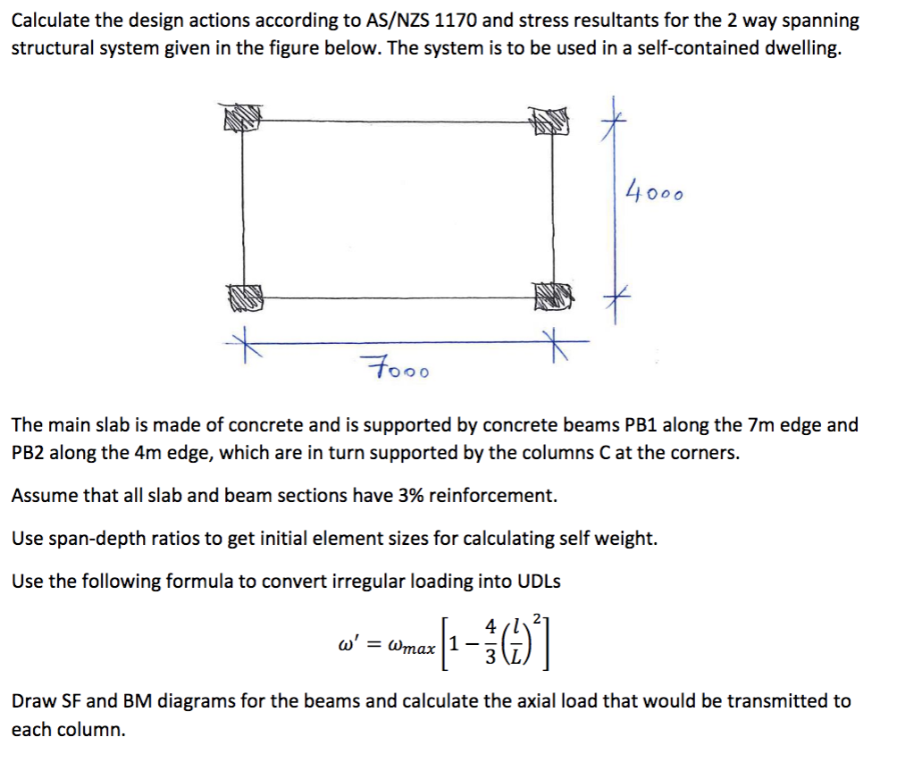 calculate-the-design-actions-according-to-as-nzs-1170-chegg