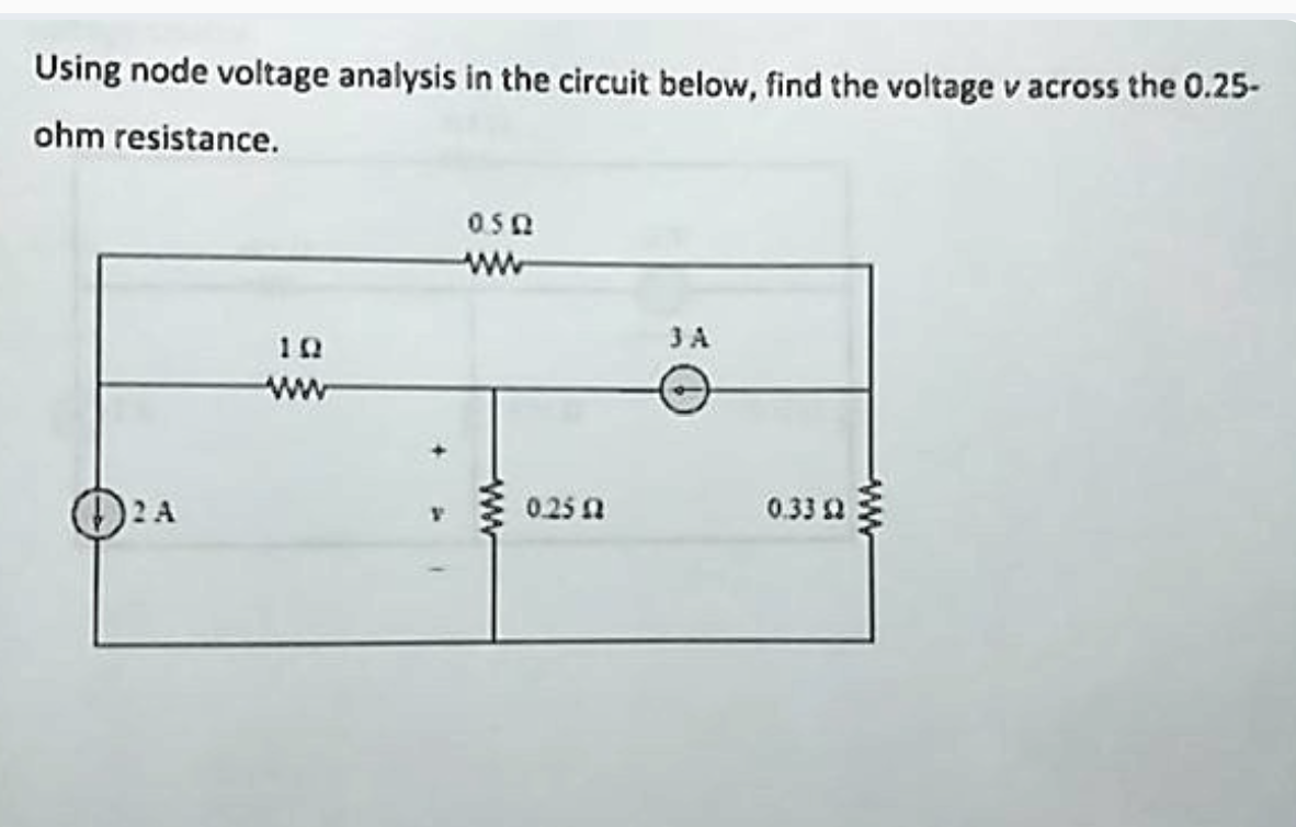 Solved Show me the steps to solve Using node voltage | Chegg.com