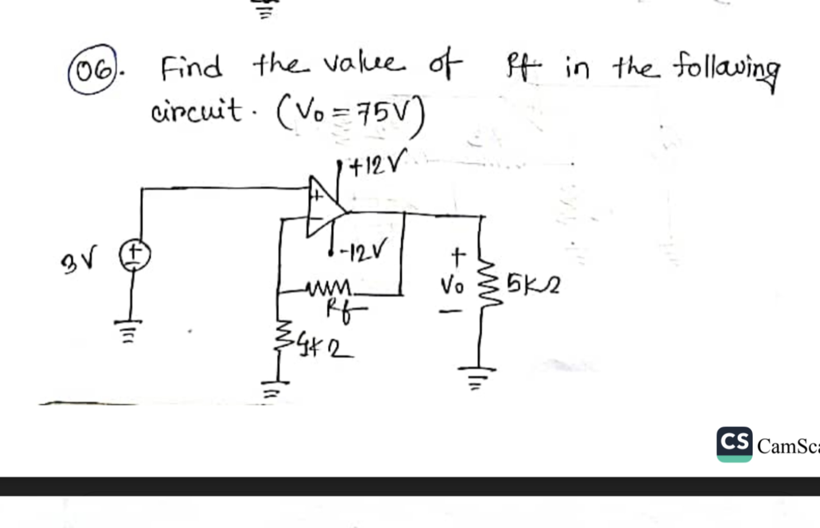 solved-06-find-the-value-of-if-in-the-followingcircuit-chegg