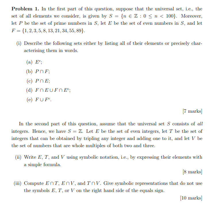 Solved Problem 1. In the first part of this question, | Chegg.com