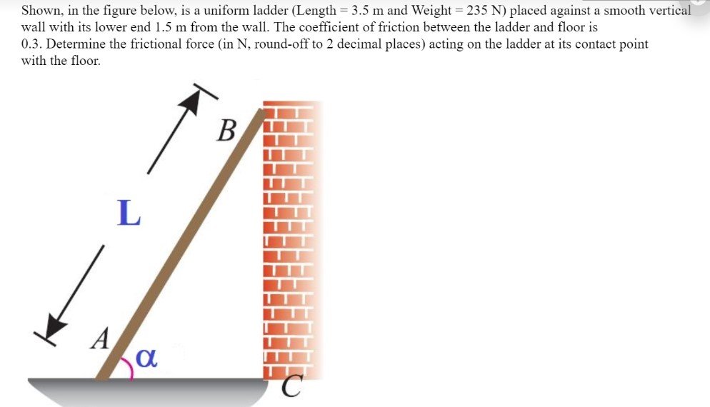 Solved Shown, In The Figure Below, Is A Uniform Ladder | Chegg.com