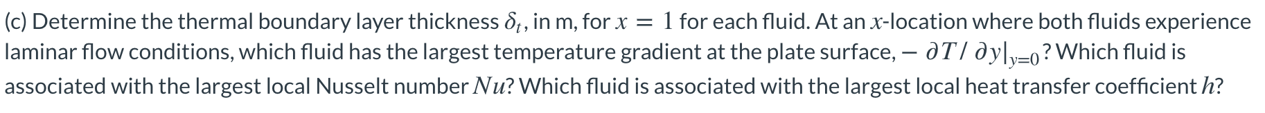 Solved Consider parallel flow over a flat plate for air at | Chegg.com