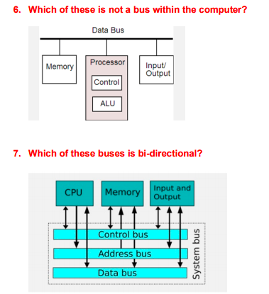 Solved 6. Which of these is not a bus within the computer? | Chegg.com