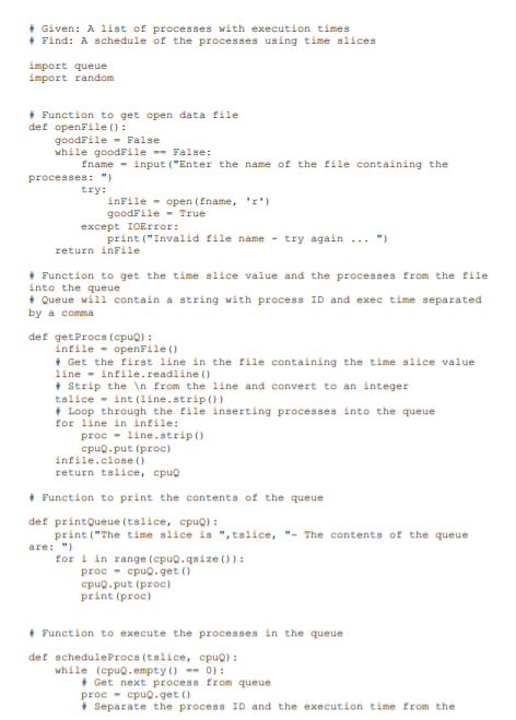 Solved CSC 110 - Homework 10 - Operating Systems In class we | Chegg.com