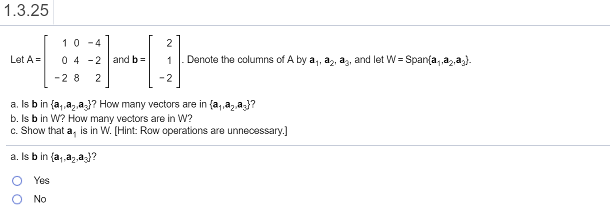 Solved 1.3.17 [ 1 ] [ -6] [ 4] Let a, = 3, a = -11 , and b = | Chegg.com