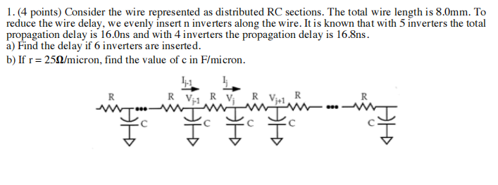 Solved 1. (4 points) Consider the wire represented as | Chegg.com