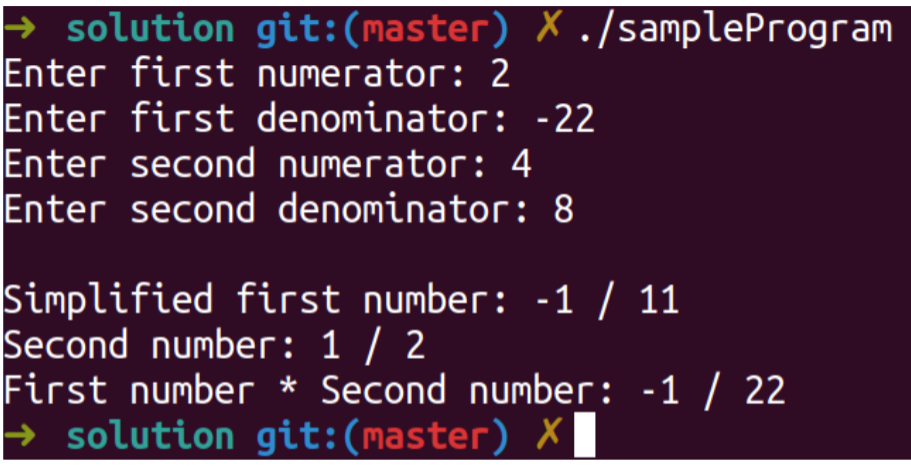 Solved We’re gonna make a rational number library!Take a | Chegg.com