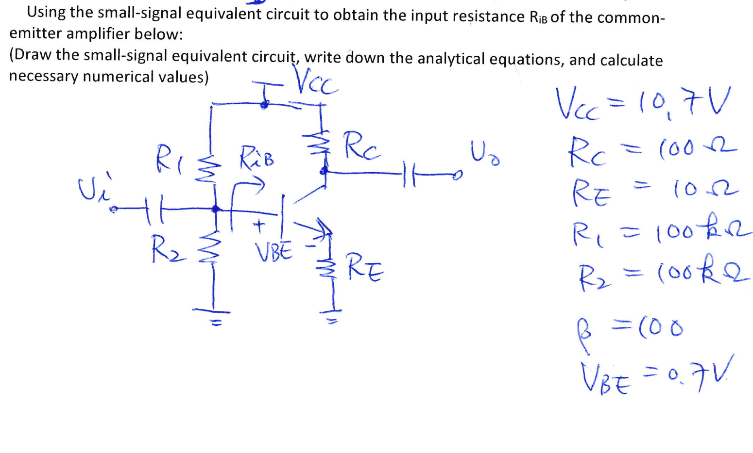 Solved Using The Small-signal Equivalent Circuit To Obtain | Chegg.com