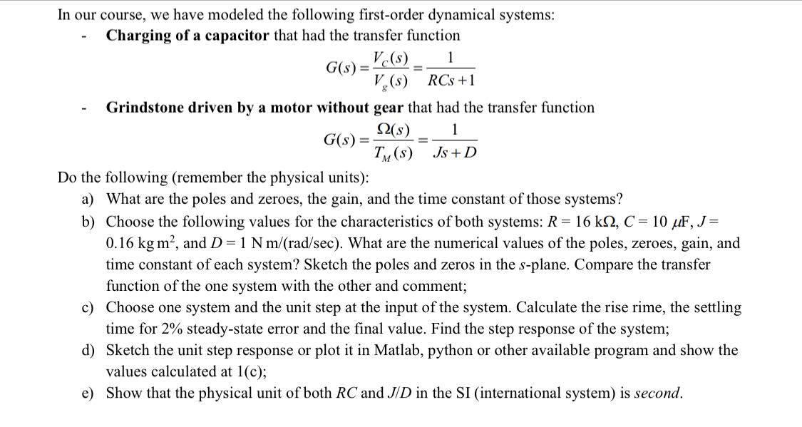 Solved In our course, we have modeled the following | Chegg.com