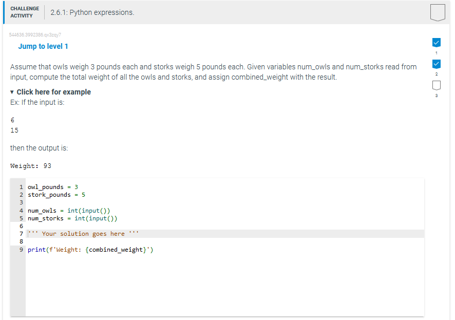 Solved 2.6.1: Python expressions.Jump to level 1Assume that | Chegg.com
