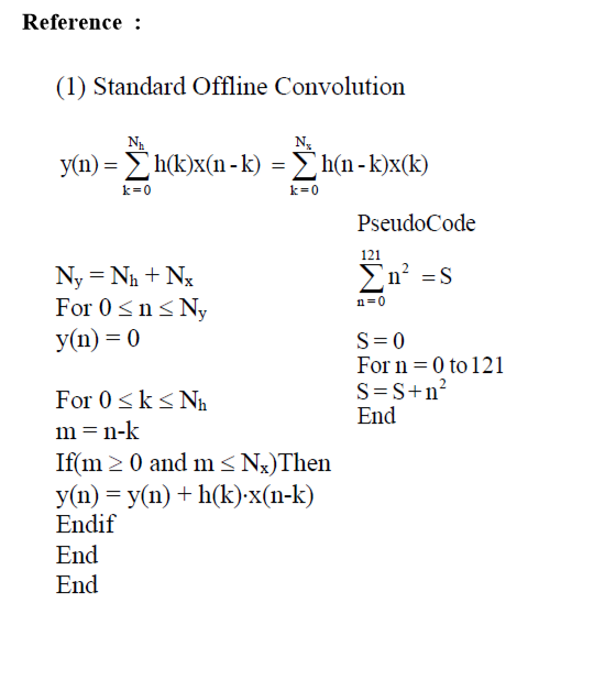 Example Standard Convolution Function Chegg Com