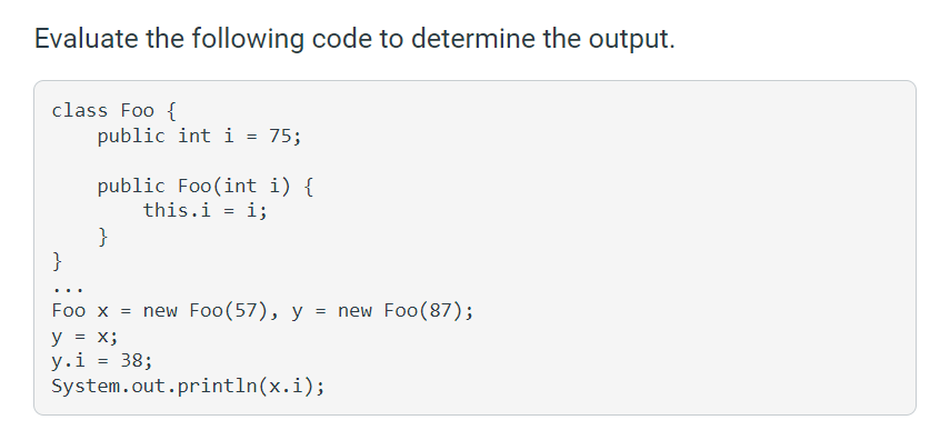 Solved Evaluate the following code to determine the | Chegg.com