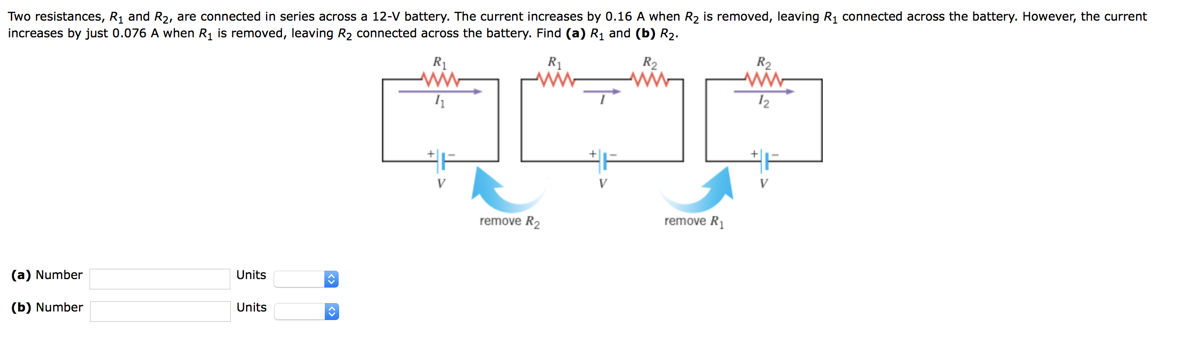 Solved Two resistances, R1 and R2, are connected in series | Chegg.com