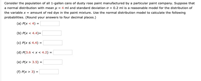 Solved Consider the population of all 1-gallon cans of dusty | Chegg.com