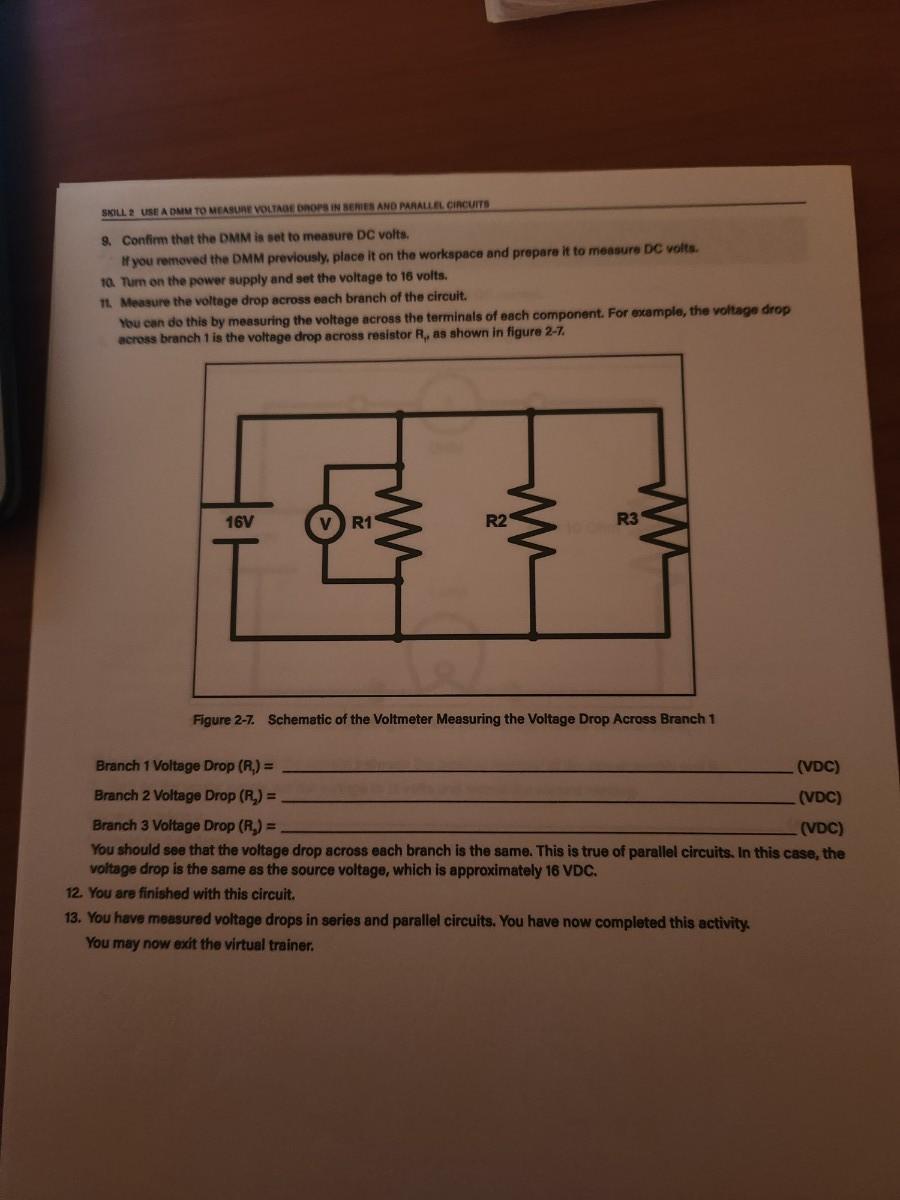 Solved 1. Connect the series circuit shown in figure 2-1 and | Chegg.com