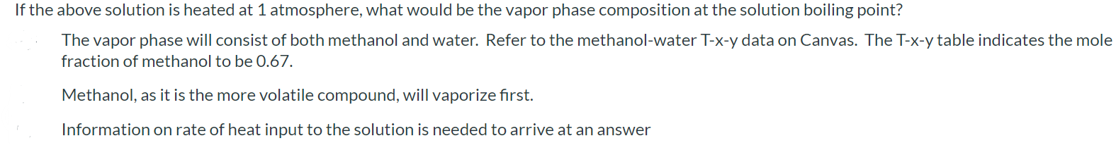 Solved If the above solution is heated at 1 atmosphere, what | Chegg.com