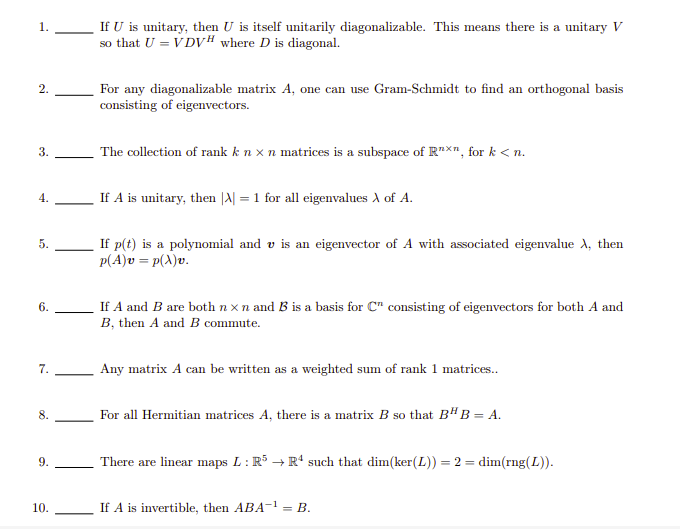 1. If \\( U \\) is unitary, then \\( U \\) is itself | Chegg.com