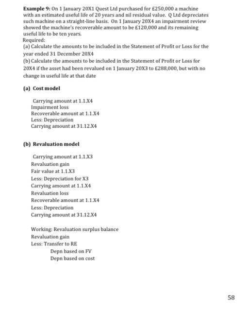 Solved Example 9: 0n 1 January 20X1 Quest Ltd purchased for | Chegg.com