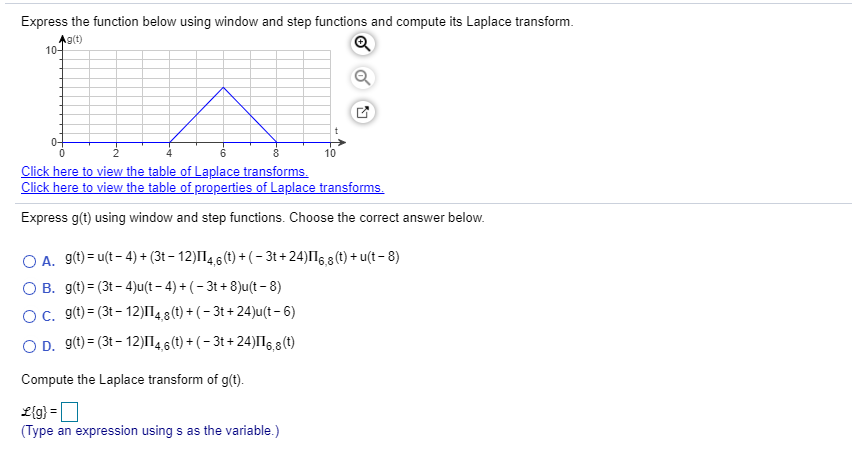 Solved Express the function below using window and step | Chegg.com