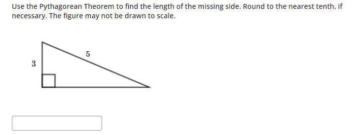 Solved Use the Pythagorean Theorem to find the length of the | Chegg.com