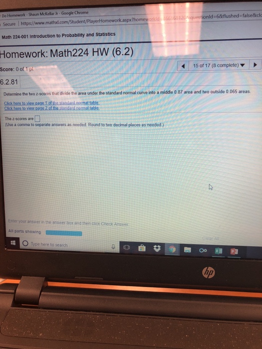 Solved Do Homework-Shaun McKellar Ir-Google Chrome ? Secure | Chegg.com