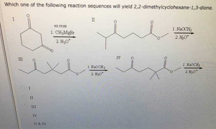 Solved Which one of the following reaction sequences will | Chegg.com