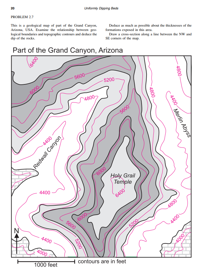Solved 3. This is a geological map of part of the Grand | Chegg.com