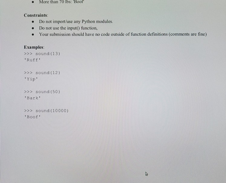 Solved Use the following template for EVERY function that | Chegg.com