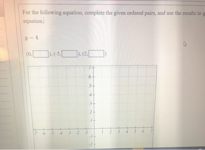 Solved For the following equation, complete the given | Chegg.com
