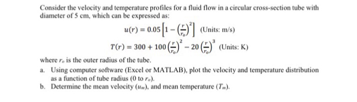 Solved Consider the velocity and temperature profiles for a | Chegg.com