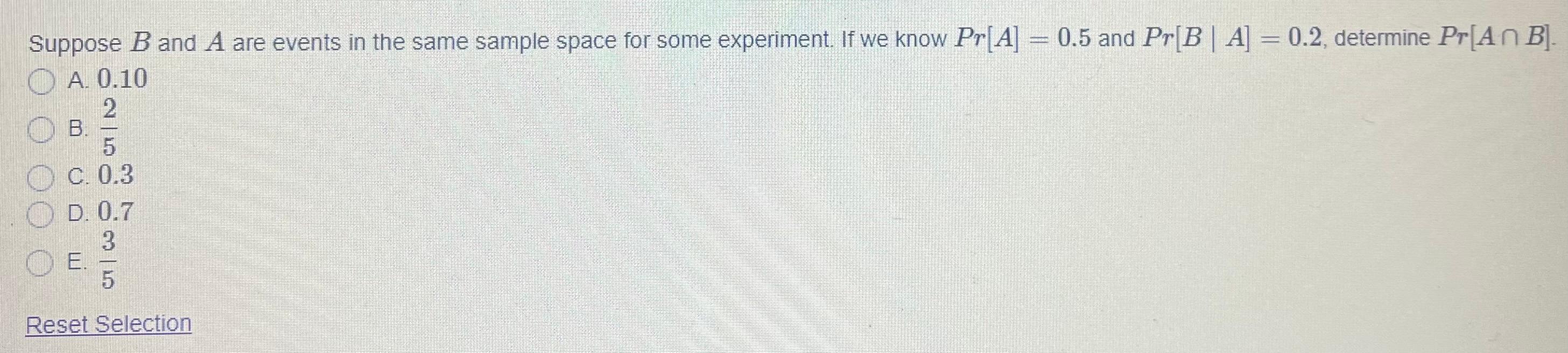 Solved Suppose B And A Are Events In The Same Sample Space | Chegg.com