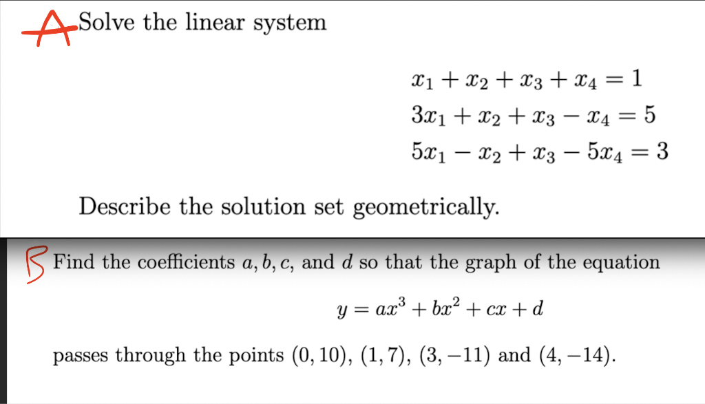 Solved Please Solve Parts A And B Showing All Steps And | Chegg.com