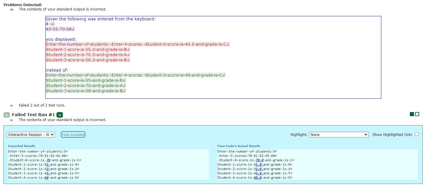 Solved (Assign grades) Write a program that reads student | Chegg.com