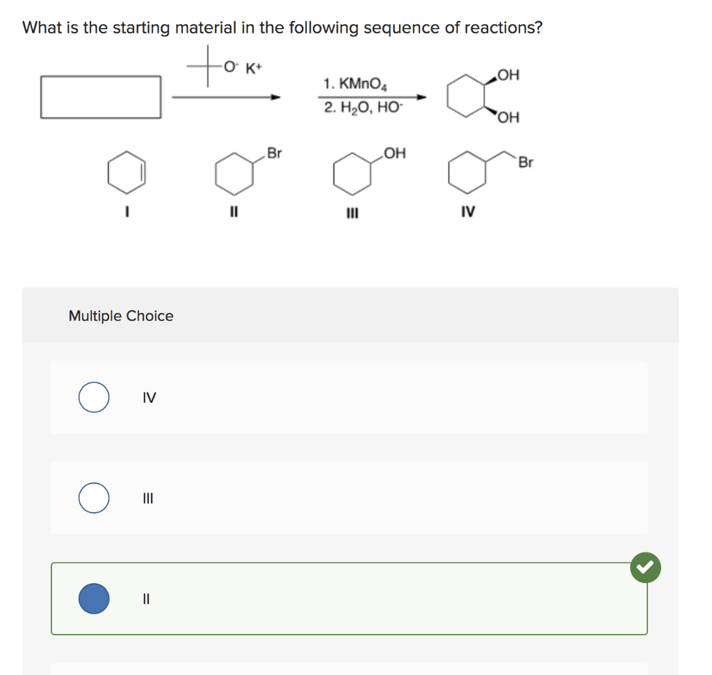 Solved What is the starting material in the following | Chegg.com