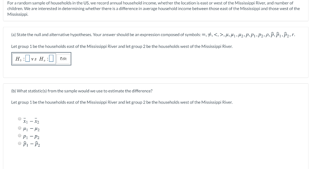 Solved For a random sample of households in the US, we | Chegg.com