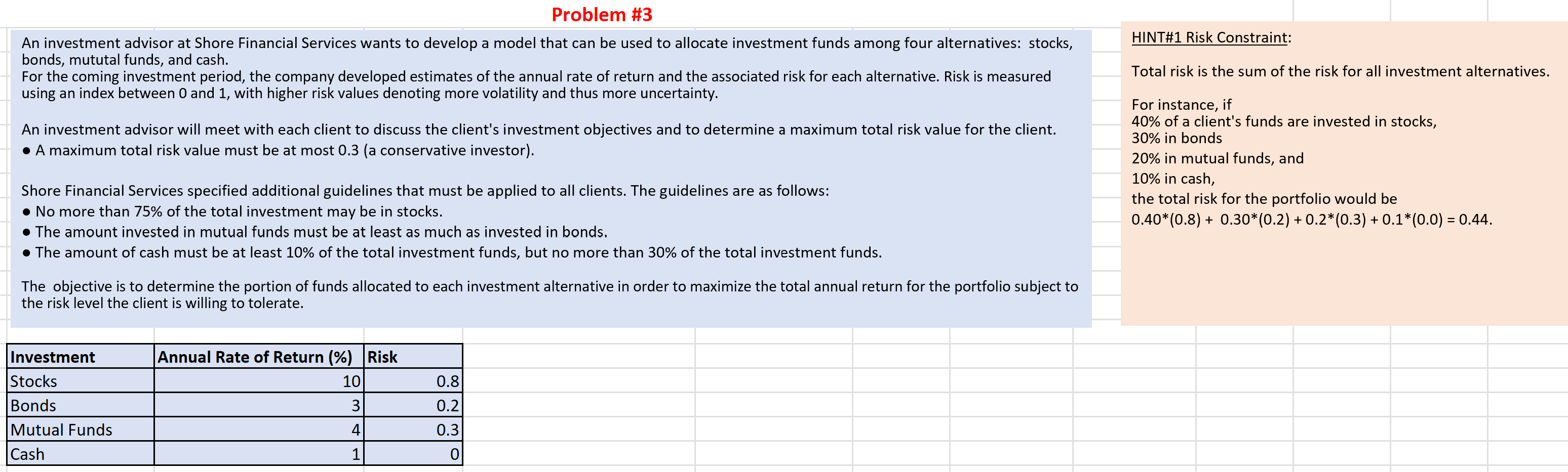 An investment advisor at Shore Financial Services