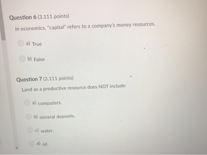 Solved Question 4 (3.111 points) of the information, people | Chegg.com